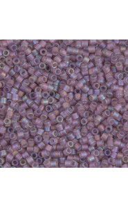 Miyuki delica beads 10/0 - Matted transparent lilac ab DBM-857